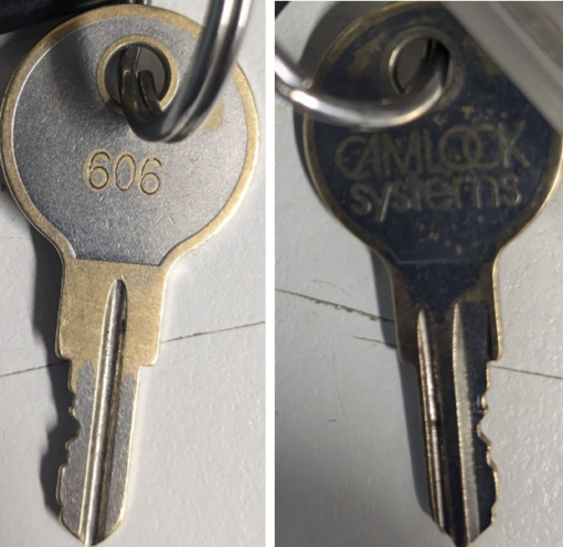 Camlock Systems 606 key 