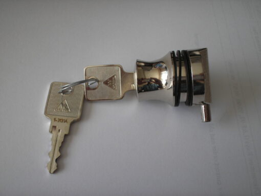 Hinged Glass door lock c/w 2 keys 